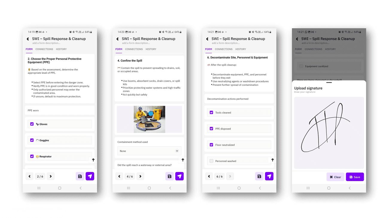 Work Instructions Mobile View