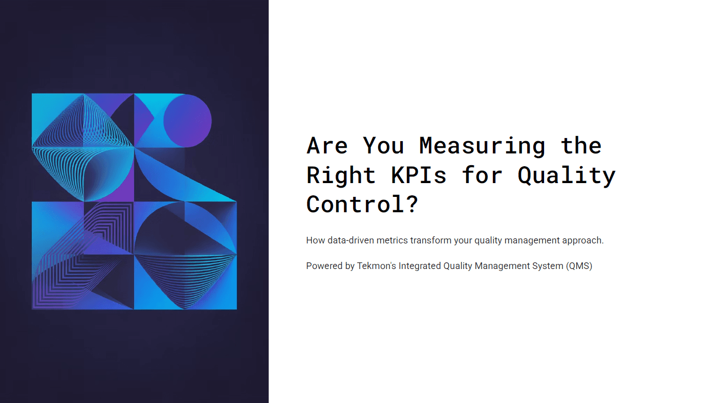 Right Quality KPIs Ebook